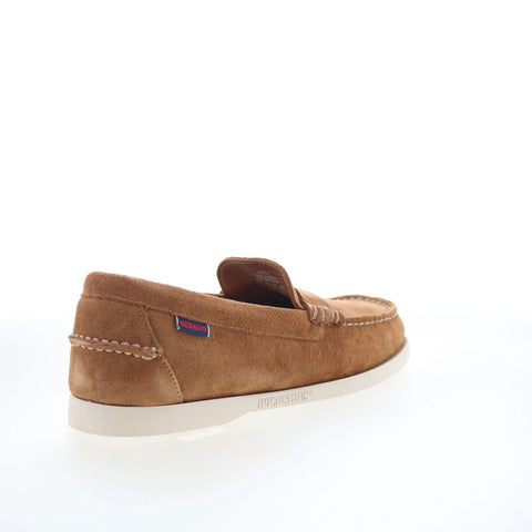 Sebago Dan Boat Roughout Mens Brown Loafers & Slip Ons Penny Shoes