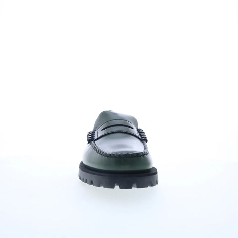 Sebago Dan Lug 7002IJ0-A7R Womens Green Loafers & Slip Ons Penny Shoes