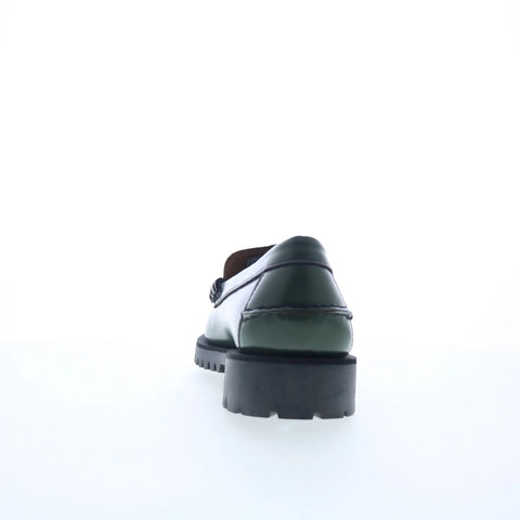 Sebago Dan Lug 7002IJ0-A7R Womens Green Loafers & Slip Ons Penny Shoes