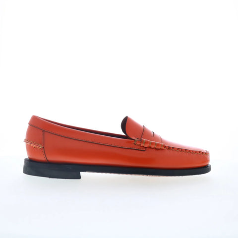 Sebago Dan Orange 72128CW-A88 Womens Orange Loafers & Slip Ons Penny Shoes