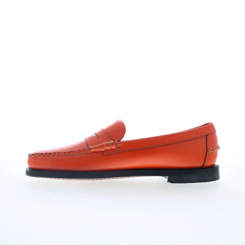 Sebago Dan Orange 72128CW-A88 Womens Orange Loafers & Slip Ons Penny Shoes