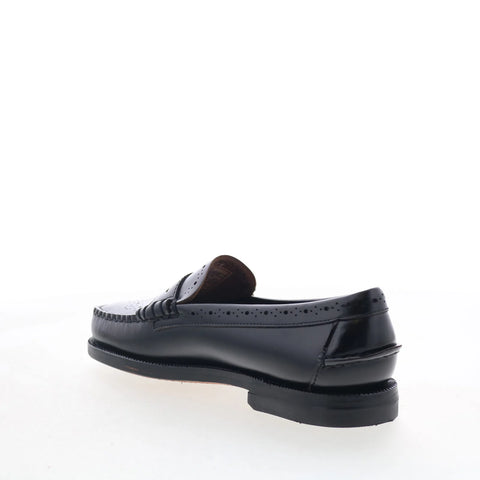 Sebago Dan Perf 73116CW-902 Womens Black Loafers & Slip Ons Penny Shoes