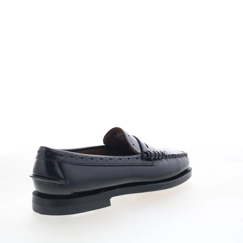 Sebago Dan Perf 73116CW-902 Womens Black Loafers & Slip Ons Penny Shoes