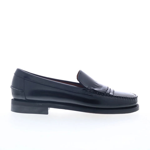Sebago Dan Triple Fringe Mens Black Loafers & Slip Ons Casual Shoes