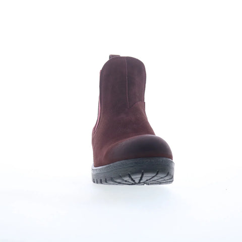 Miz Mooz Danie Womens Red Suede Slip On Chelsea Boots