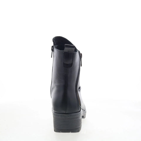 Miz Mooz Darrla Womens Black Leather Zipper Ankle & Booties Boots