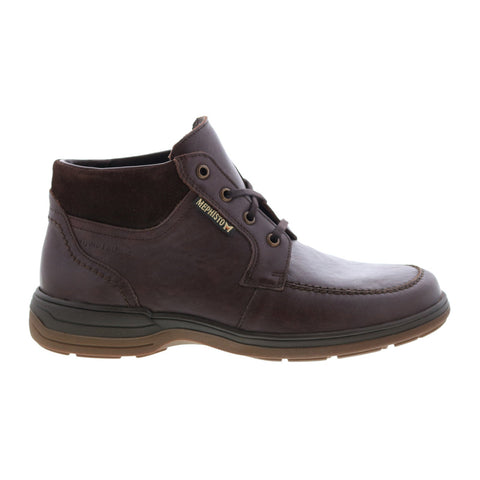 Mephisto Darwin Mens Burgundy Leather Lace Up Chukkas Boots