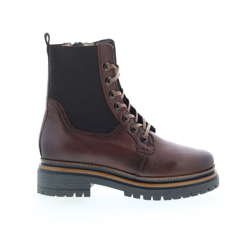 ladies brown dress boots Miz Mooz Davie Womens Brown Leather Lace Up Casual Dress Boots 9.5