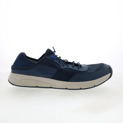 Clarks Davis Low 26164784 Mens Blue Leather Lace Up Lifestyle Sneakers Shoes