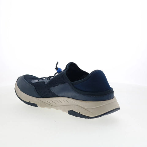 Clarks Davis Low 26164784 Mens Blue Leather Lace Up Lifestyle Sneakers Shoes