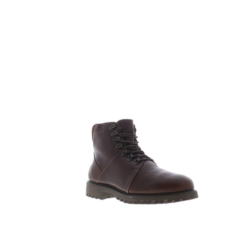 Bos. & Co. Dawson Mens Brown Leather Lace Up Casual Dress Boots