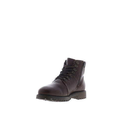 Bos. & Co. Dawson Mens Brown Leather Lace Up Casual Dress Boots