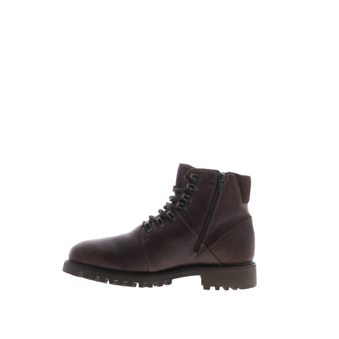 Bos. & Co. Dawson Mens Brown Leather Lace Up Casual Dress Boots