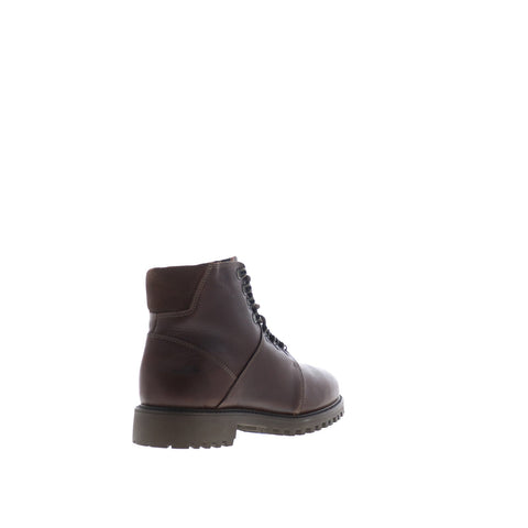 Bos. & Co. Dawson Mens Brown Leather Lace Up Casual Dress Boots