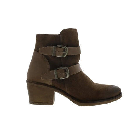 Miz Mooz Dayla Womens Brown Suede Zipper Ankle & Booties Boots
