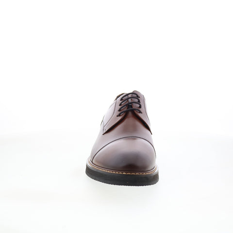 Studio Belvedere Dayton Mens Brown Leather Oxfords & Lace Ups Cap Toe Shoes