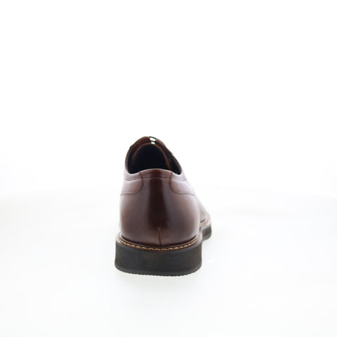 Studio Belvedere Dayton Mens Brown Leather Oxfords & Lace Ups Cap Toe Shoes