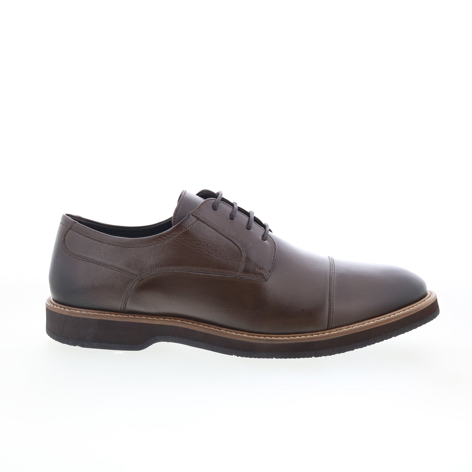 Studio Belvedere Dayton Mens Brown Leather Oxfords & Lace  display picture 2