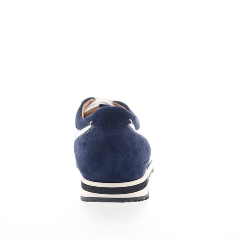 Di Bianco Daytona Calfskin Mens White Suede Sneakers Lifestyle Shoes