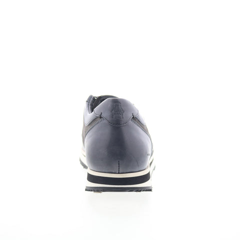 Di Bianco Daytona Mens Gray Leather Lace Up Lifestyle Sneakers Shoes
