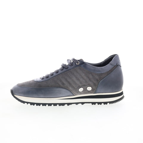Di Bianco Daytona Fumo Leather DAYTONA Mens Blue Lifestyle Sneakers Shoes