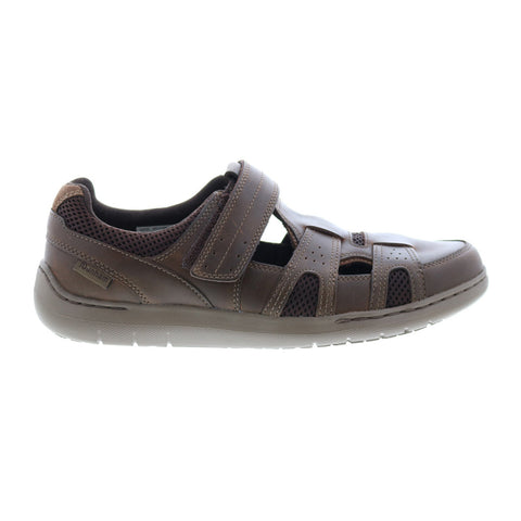 Dunham Fitsmart Fisherman DAZ07BR Mens Brown Wide Leather Sport Sandals Shoes