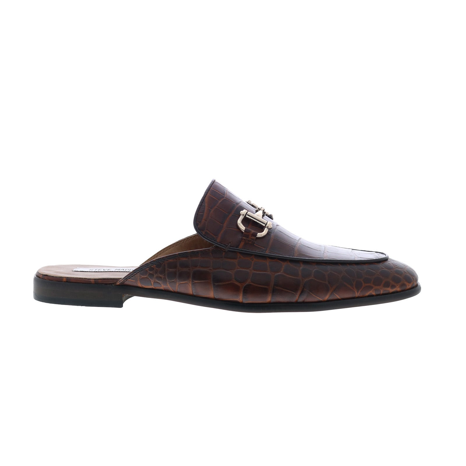 STEVE MADDEN dazling sandal in camel nubuck men size 8 MERRICK Cognac Suede Footbed Slide Men main image 4