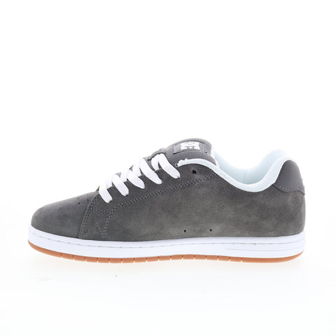 DC Gaveler DC01704020-GRYWHT Mens Gray Suede Skate Inspired Sneakers Shoes