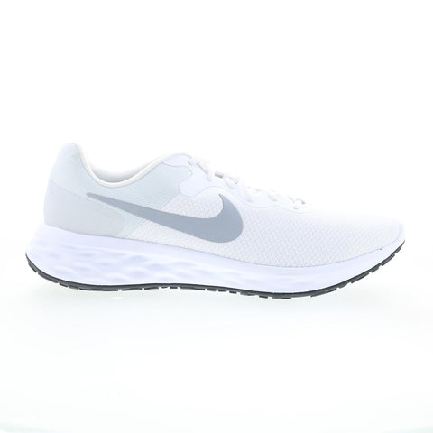Nike Revolution 6 NN DC3728-100 Mens White Mesh Athletic Running Shoes