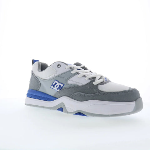 DC Ascend ADYS100844-XWSB Mens White Leather Skate Inspired Sneakers Shoes