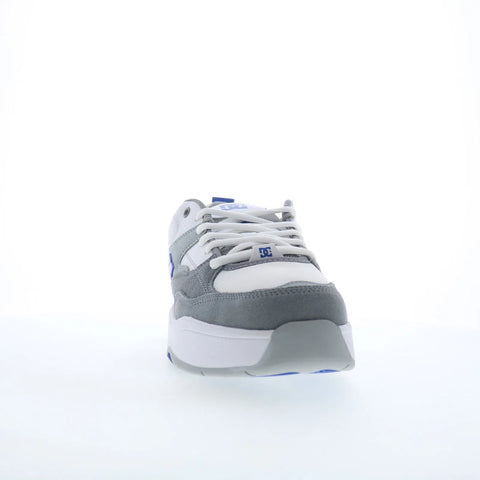 DC Ascend ADYS100844-XWSB Mens White Leather Skate Inspired Sneakers Shoes