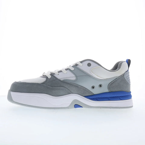 DC Ascend ADYS100844-XWSB Mens White Leather Skate Inspired Sneakers Shoes