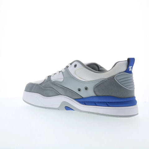 DC Ascend ADYS100844-XWSB Mens White Leather Skate Inspired Sneakers Shoes