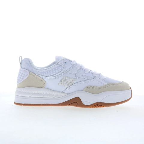 DC Ascend DC01675111-WHTGUM Mens Whie Lace Up Skate Inspired Sneakers Shoes