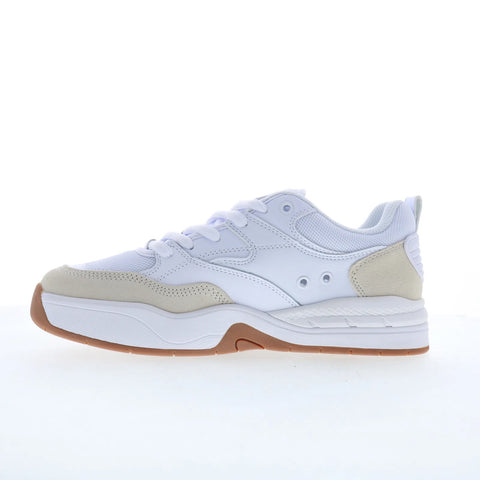 DC Ascend DC01675111-WHTGUM Mens Whie Lace Up Skate Inspired Sneakers Shoes