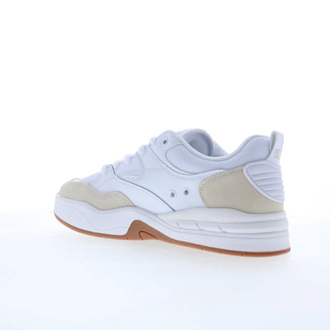 DC Ascend DC01675111-WHTGUM Mens Whie Lace Up Skate Inspired Sneakers Shoes