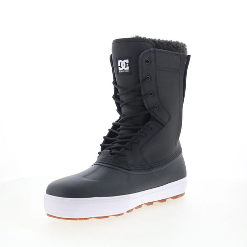 DC Reach ADYS300762-BKW Mens Black Synthetic Lace Up Casual Dress Boots