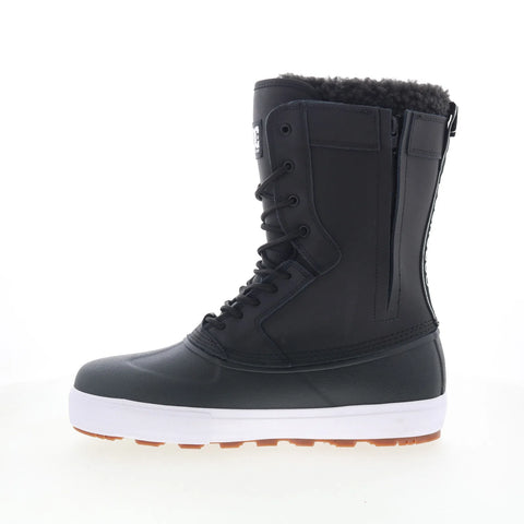 DC Reach ADYS300762-BKW Mens Black Synthetic Lace Up Casual Dress Boots