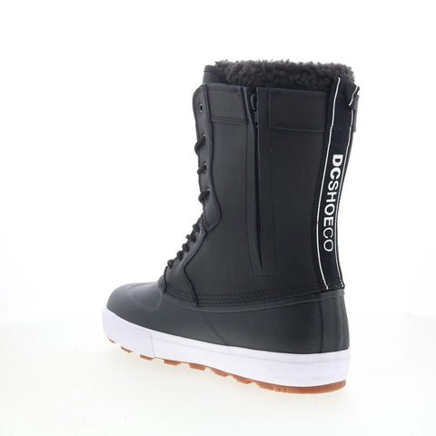 DC Reach ADYS300762-BKW Mens Black Synthetic Lace Up Casual Dress Boots
