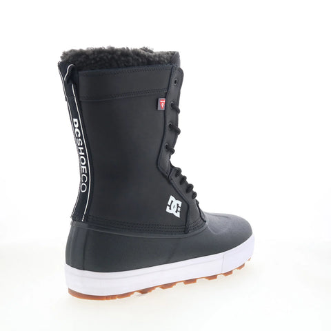 DC Reach ADYS300762-BKW Mens Black Synthetic Lace Up Casual Dress Boots