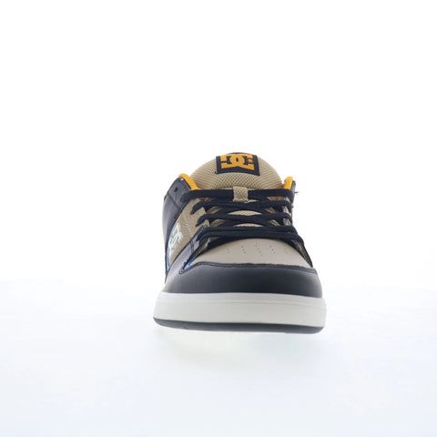 DC Shoes Cure Mens Black Leather Lace Up Skate Inspired Sneakers Shoes