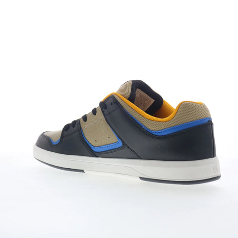 DC Shoes Cure Mens Black Leather Lace Up Skate Inspired Sneakers Shoes