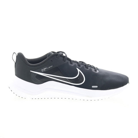 Nike Downshifter 12 DD9293-001 Mens Black Mesh Athletic Running Shoes
