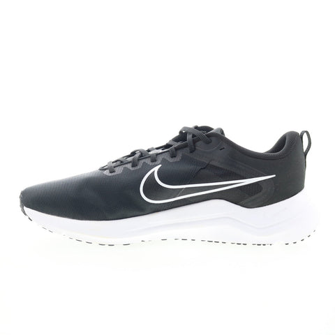 Nike Downshifter 12 DD9293-001 Mens Black Mesh Athletic Running Shoes