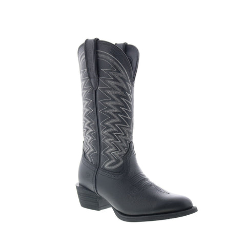 Durango Rebel Frontier DDB0241 Mens Black Leather Slip On Western Boots