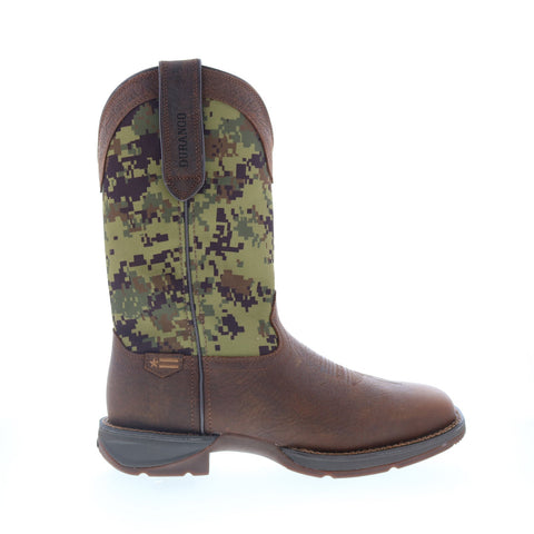 Durango Rebel DDB0329 Mens Brown Wide Leather Slip On Western Boots