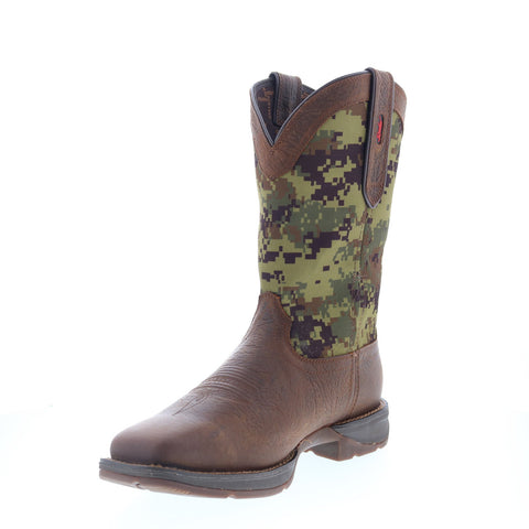 Durango Rebel DDB0329 Mens Brown Wide Leather Slip On Western Boots