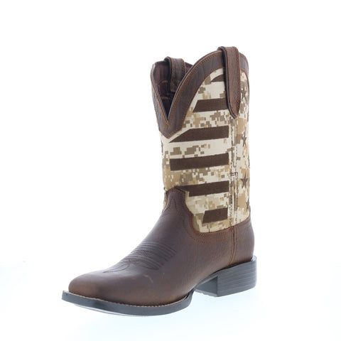 Durango Westward Saddlehorn DDB0397 Mens Brown Leather Slip On Western Boots