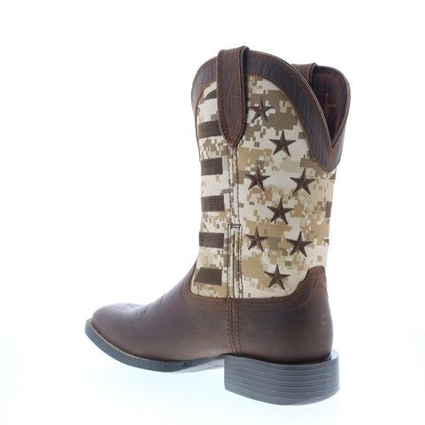 Durango Westward Saddlehorn DDB0397 Mens Brown Leather Slip On Western Boots