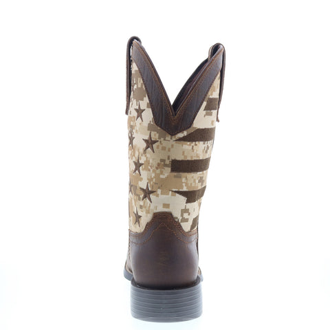 Durango Westward Saddlehorn DDB0397 Mens Brown Leather Slip On Western Boots